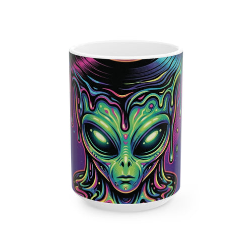 Alien Let Get Lost In The Music - Keep Teaching & Walking The Red Road - Ceramic Mug, (11oz, 15oz)Ember Spirit Apparel