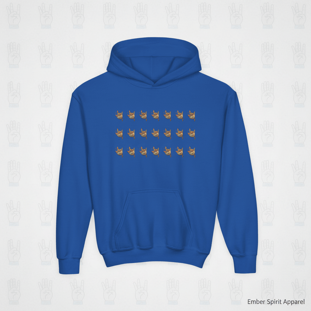 ASL Pride Hoodie — "ASL is a long form of being" Communicating Across CulturesEmber Spirit Apparel