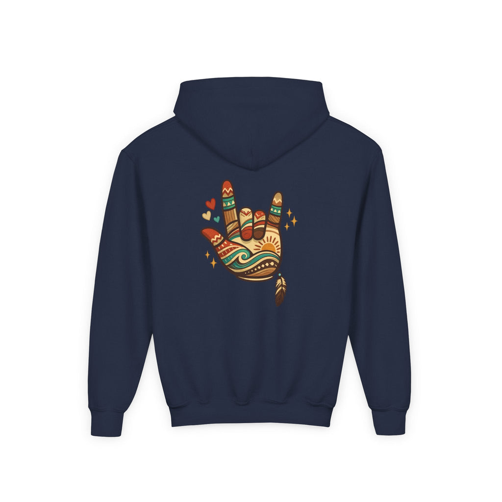 ASL Pride Hoodie — "ASL is a long form of being" Communicating Across CulturesEmber Spirit Apparel