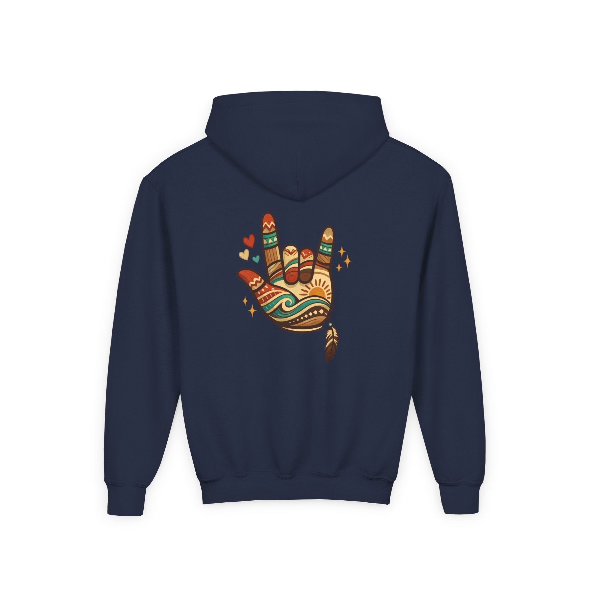 ASL Pride Hoodie — "ASL is a long form of being" Communicating Across CulturesEmber Spirit Apparel