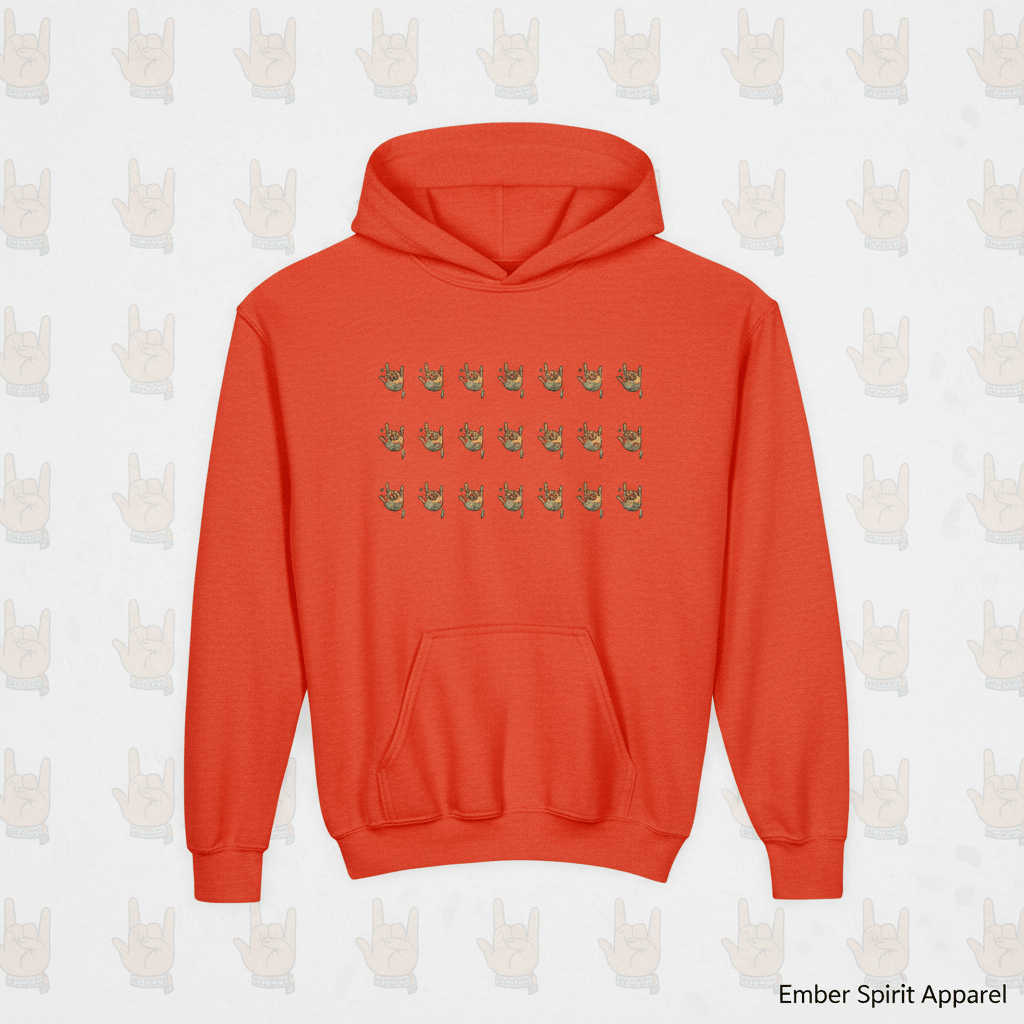 ASL Pride Hoodie — "ASL is a long form of being" Communicating Across CulturesEmber Spirit Apparel