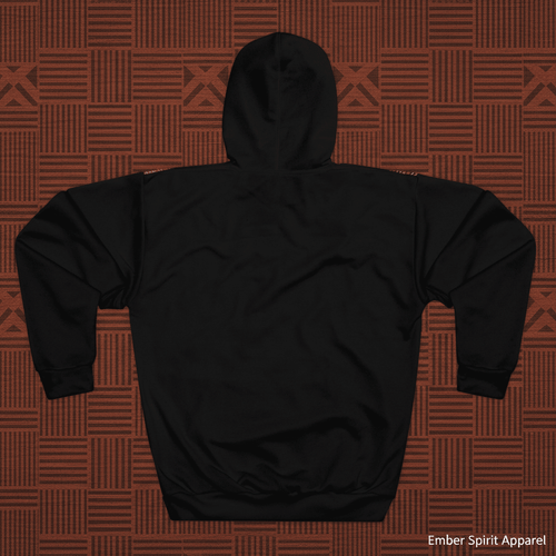 Back To The Roots Graphic Hoodie — Bold Afro - Futurist All - Over PrintEmber Spirit Apparel
