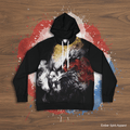 Bald Eagle Watercolor Hoodie — Patriotic Men's PulloverEmber Spirit Apparel