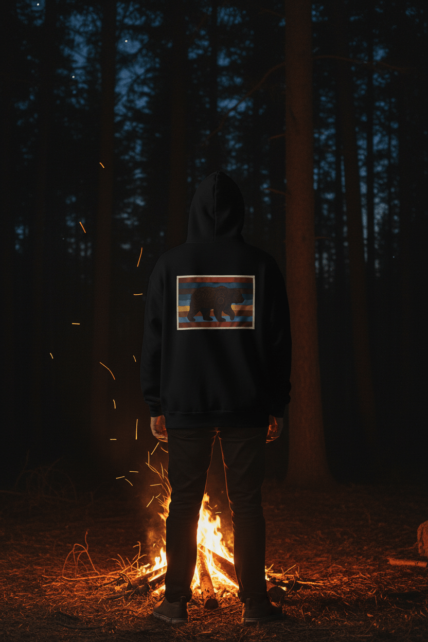 Bear 7 Grandfather Teachings Hoodie – Indigenous Courage Teaching SweatshirtEmber Spirit Apparel