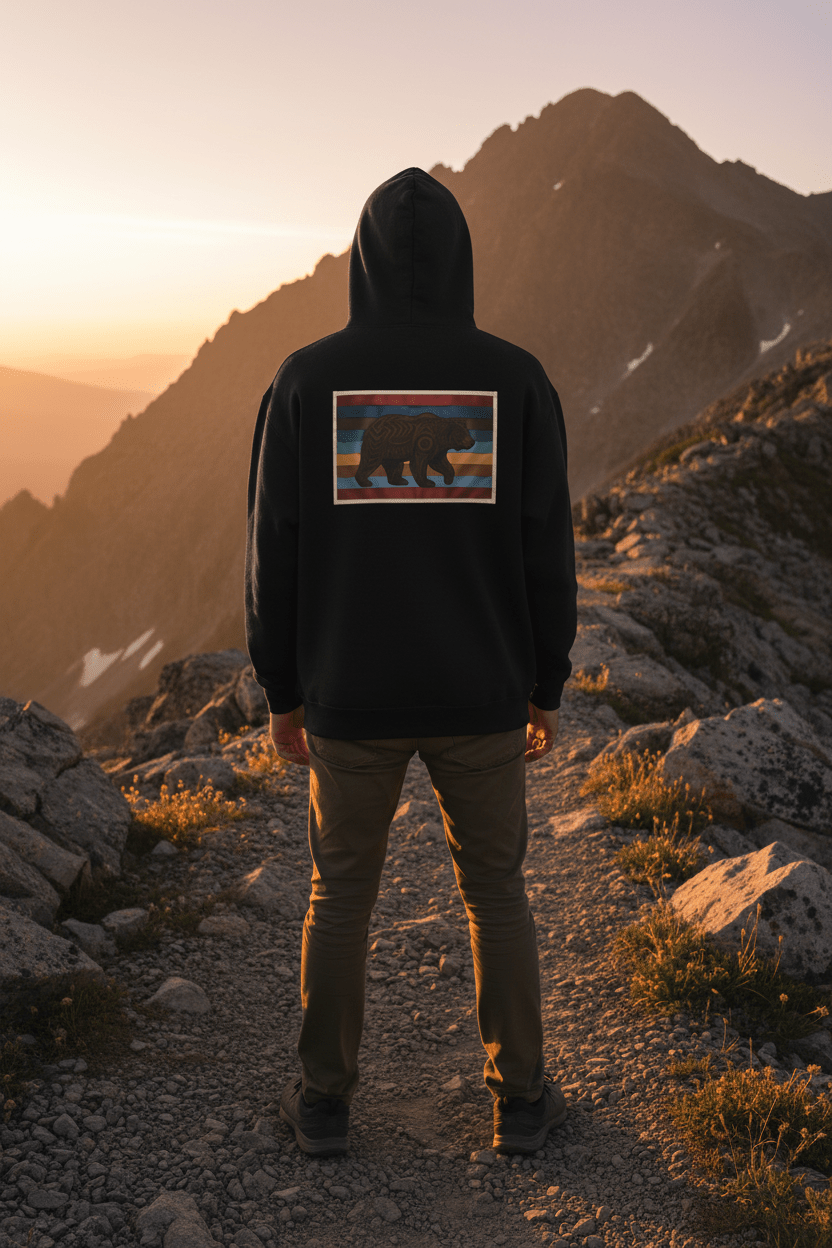 Bear 7 Grandfather Teachings Hoodie – Indigenous Courage Teaching SweatshirtEmber Spirit Apparel