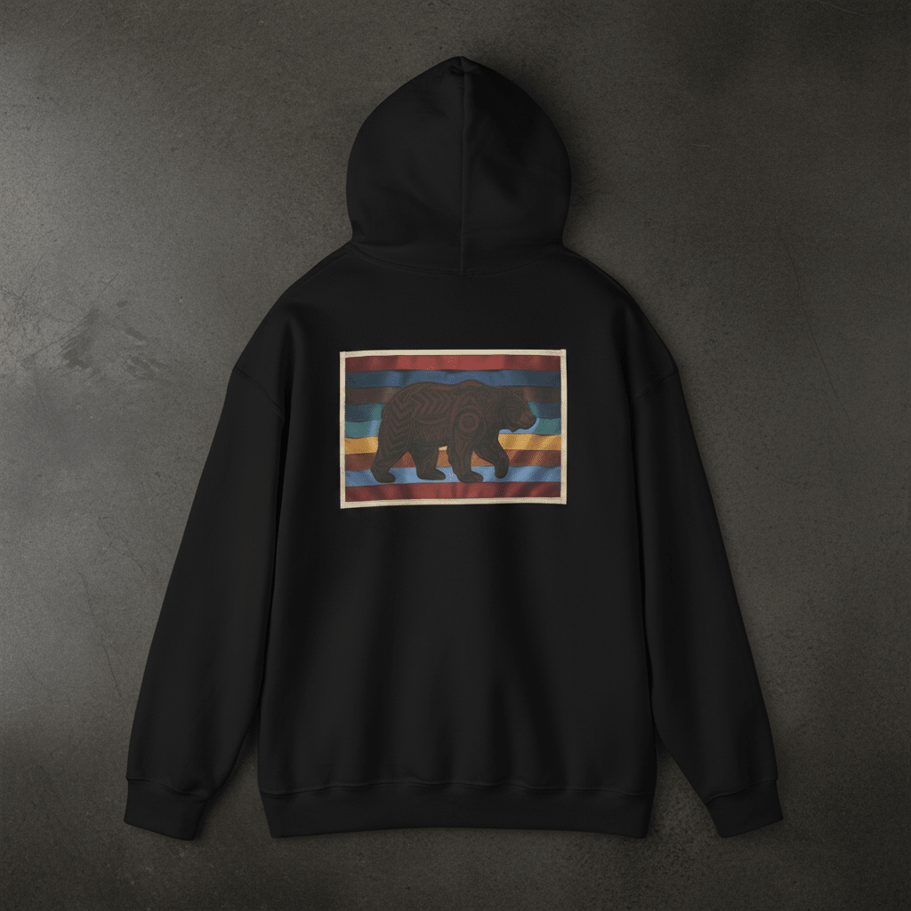 Bear 7 Grandfather Teachings Hoodie – Indigenous Courage Teaching SweatshirtEmber Spirit Apparel