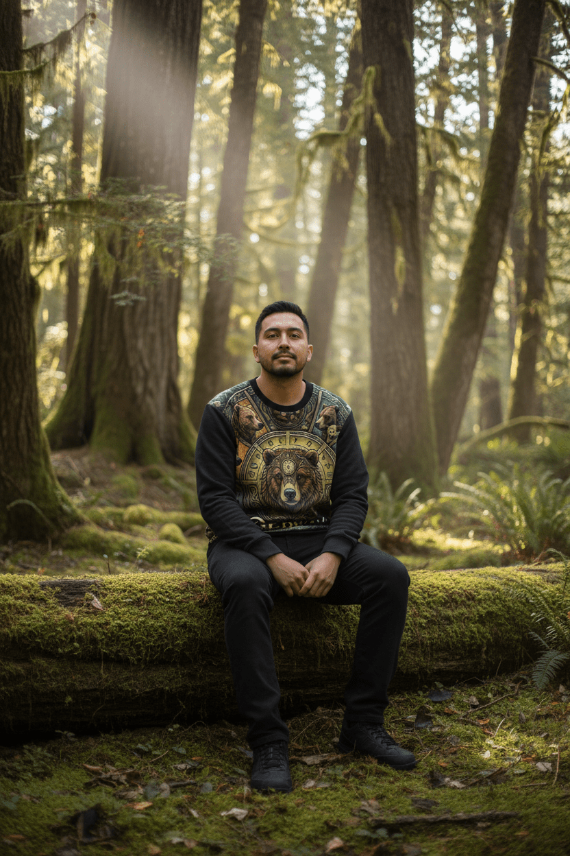 Bear 'Redway' Lightweight SweatshirtEmber Spirit Apparel