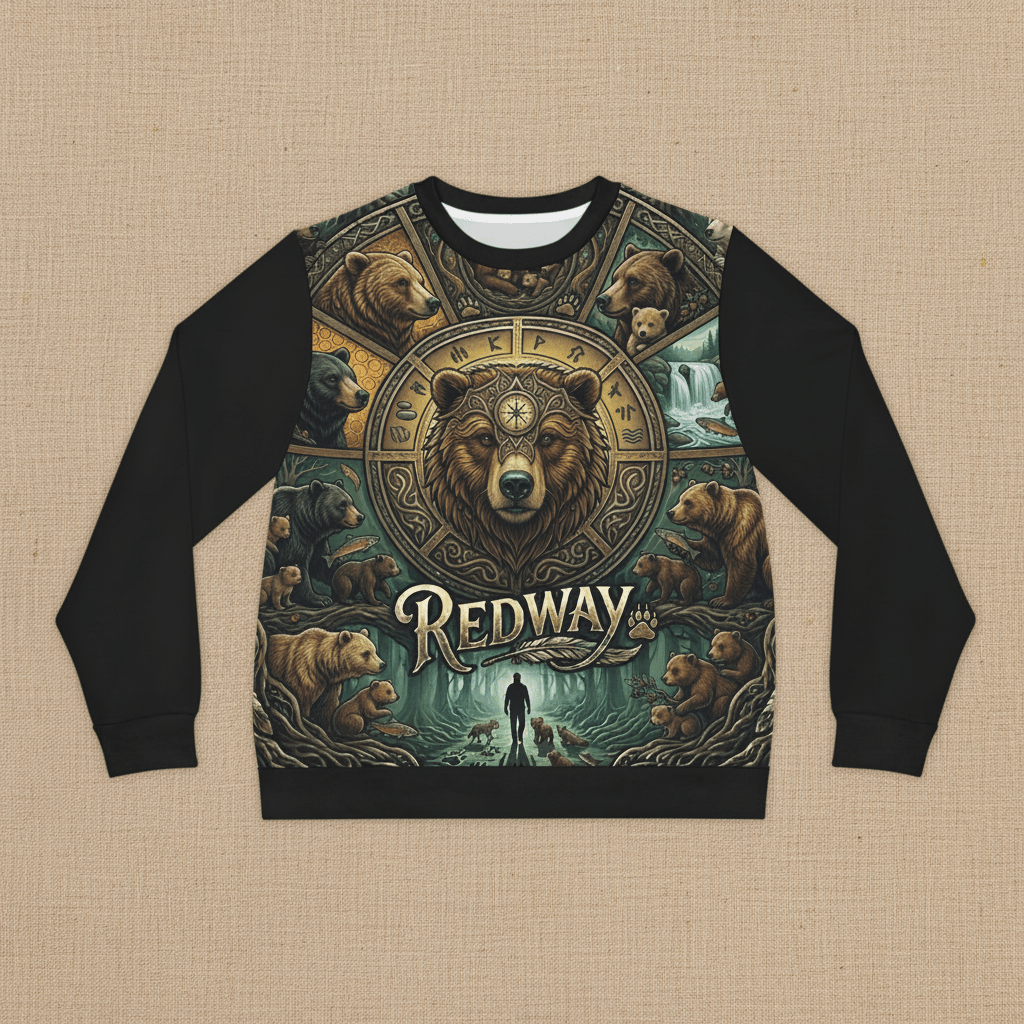 Bear 'Redway' Lightweight SweatshirtEmber Spirit Apparel
