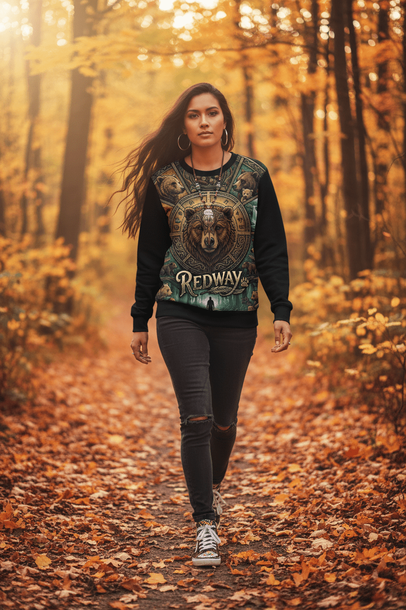 Bear 'Redway' Lightweight SweatshirtEmber Spirit Apparel