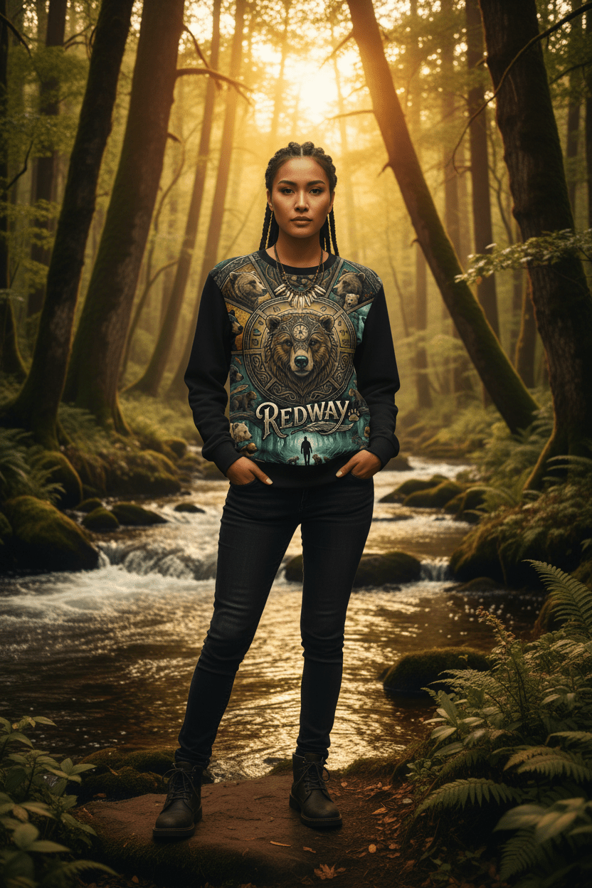 Bear 'Redway' Lightweight SweatshirtEmber Spirit Apparel