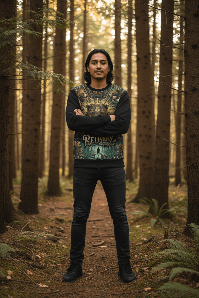 Bear 'Redway' Lightweight SweatshirtEmber Spirit Apparel