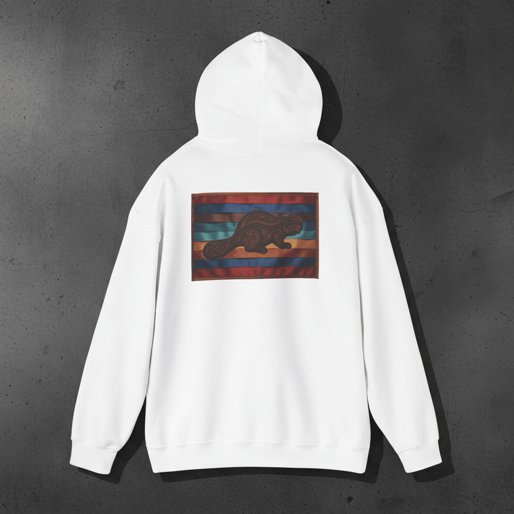 Beaver 7 Grandfather Teachings Hoodie – Indigenous Wisdom Teaching Sweatshirt.Ember Spirit Apparel