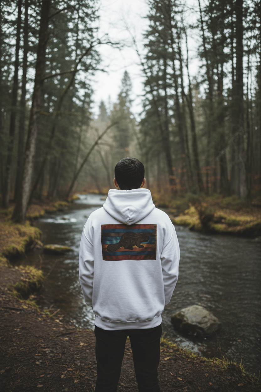 Beaver 7 Grandfather Teachings Hoodie – Indigenous Wisdom Teaching Sweatshirt.Ember Spirit Apparel