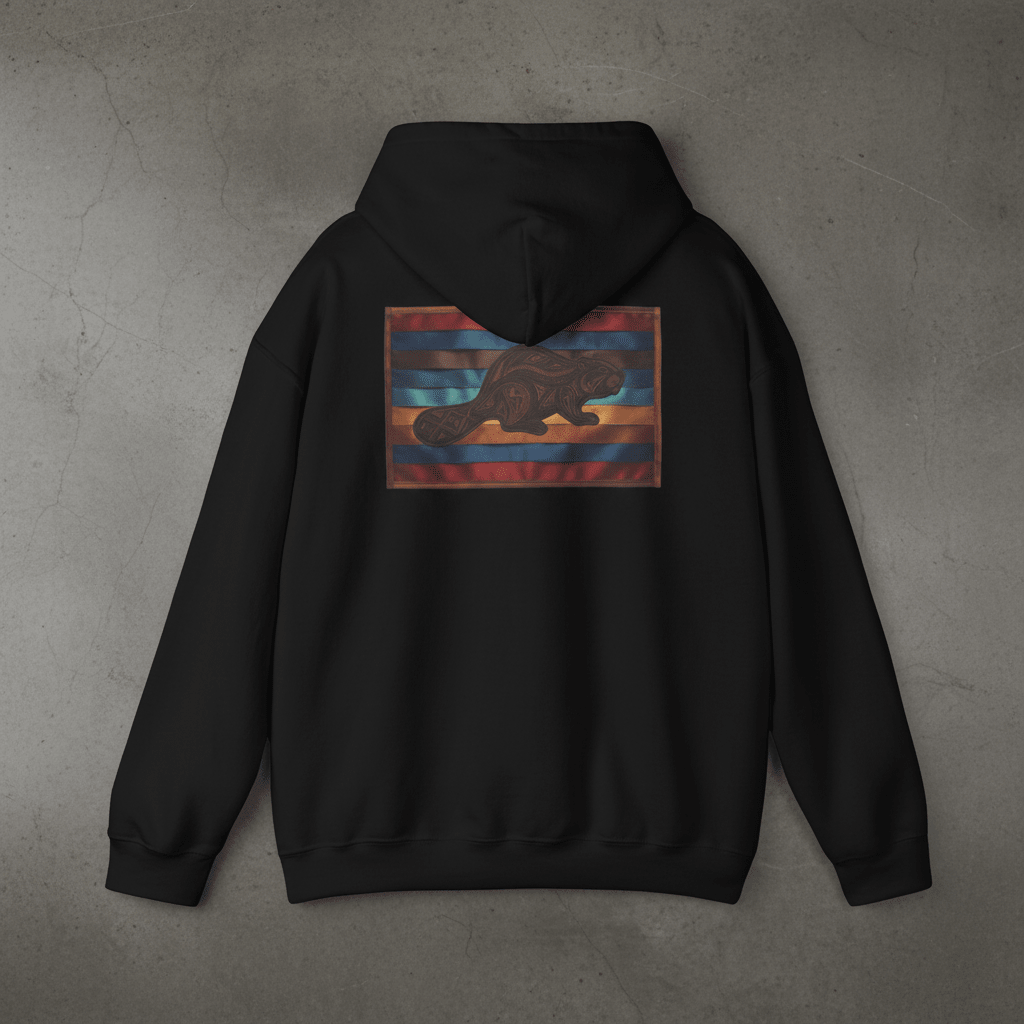 Beaver 7 Grandfather Teachings Hoodie – Indigenous Wisdom Teaching Sweatshirt.Ember Spirit Apparel