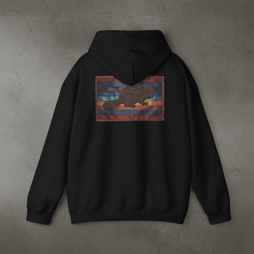 Beaver 7 Grandfather Teachings Hoodie – Indigenous Wisdom Teaching Sweatshirt.Ember Spirit Apparel