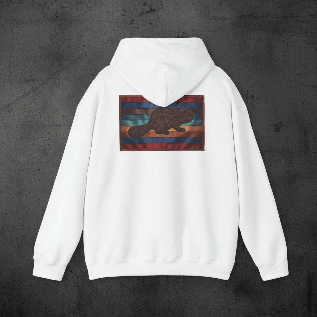 Beaver 7 Grandfather Teachings Hoodie – Indigenous Wisdom Teaching Sweatshirt.Ember Spirit Apparel