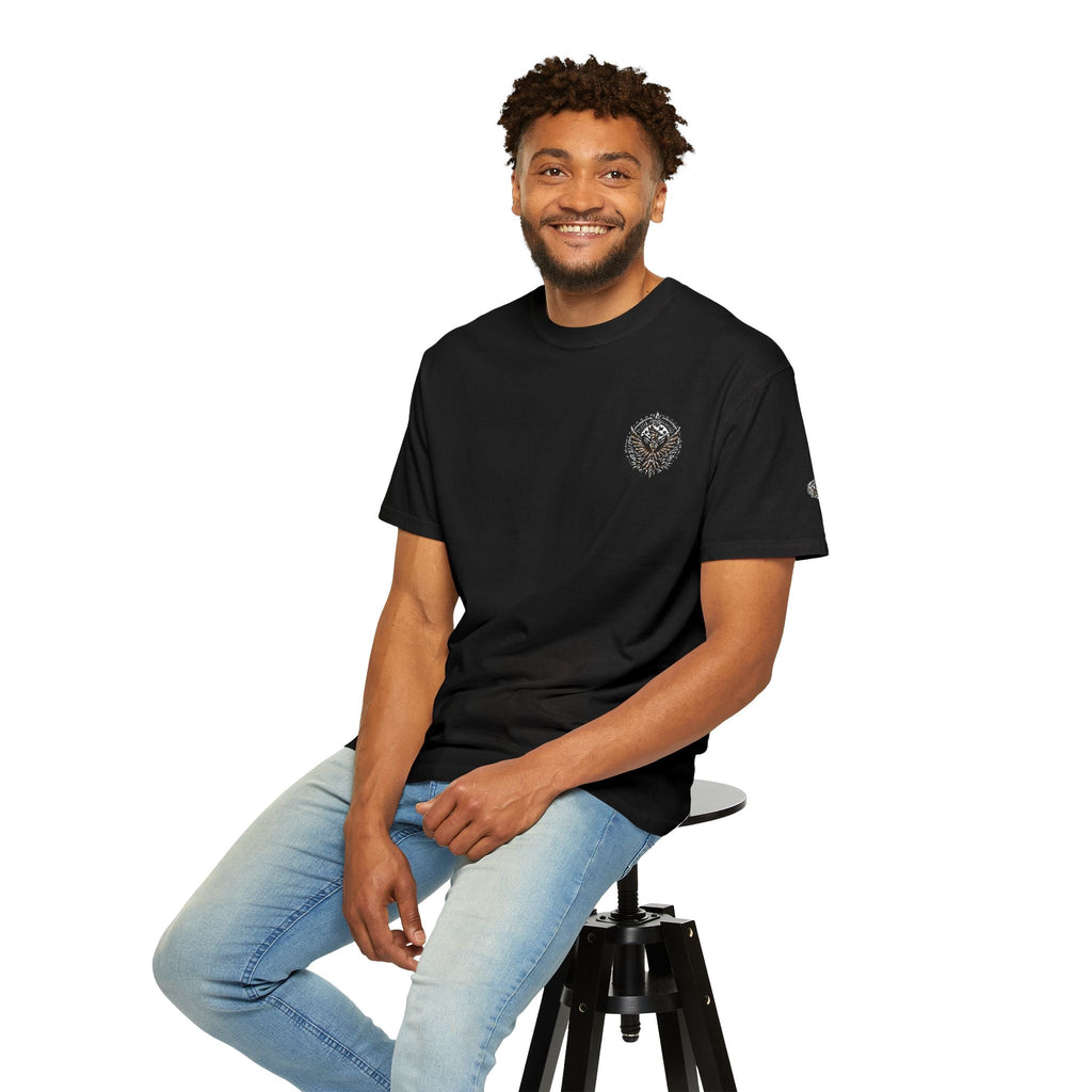 Black Tee — Small Pheonix Chest Print -Ember Spirit ApparelEmber Spirit Apparel