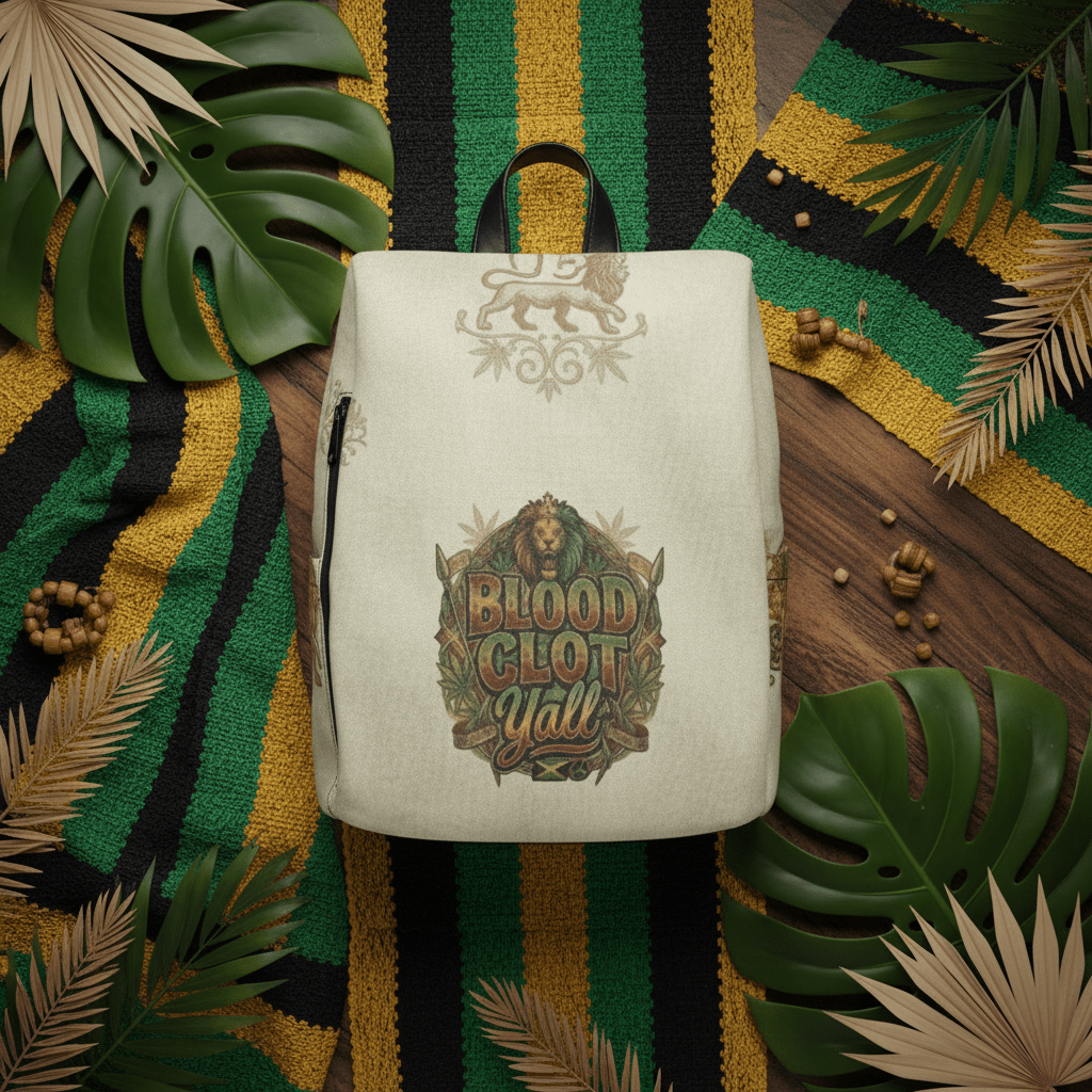 Blood Clot Y’all – Jamaican Street Culture BackpackEmber Spirit Apparel