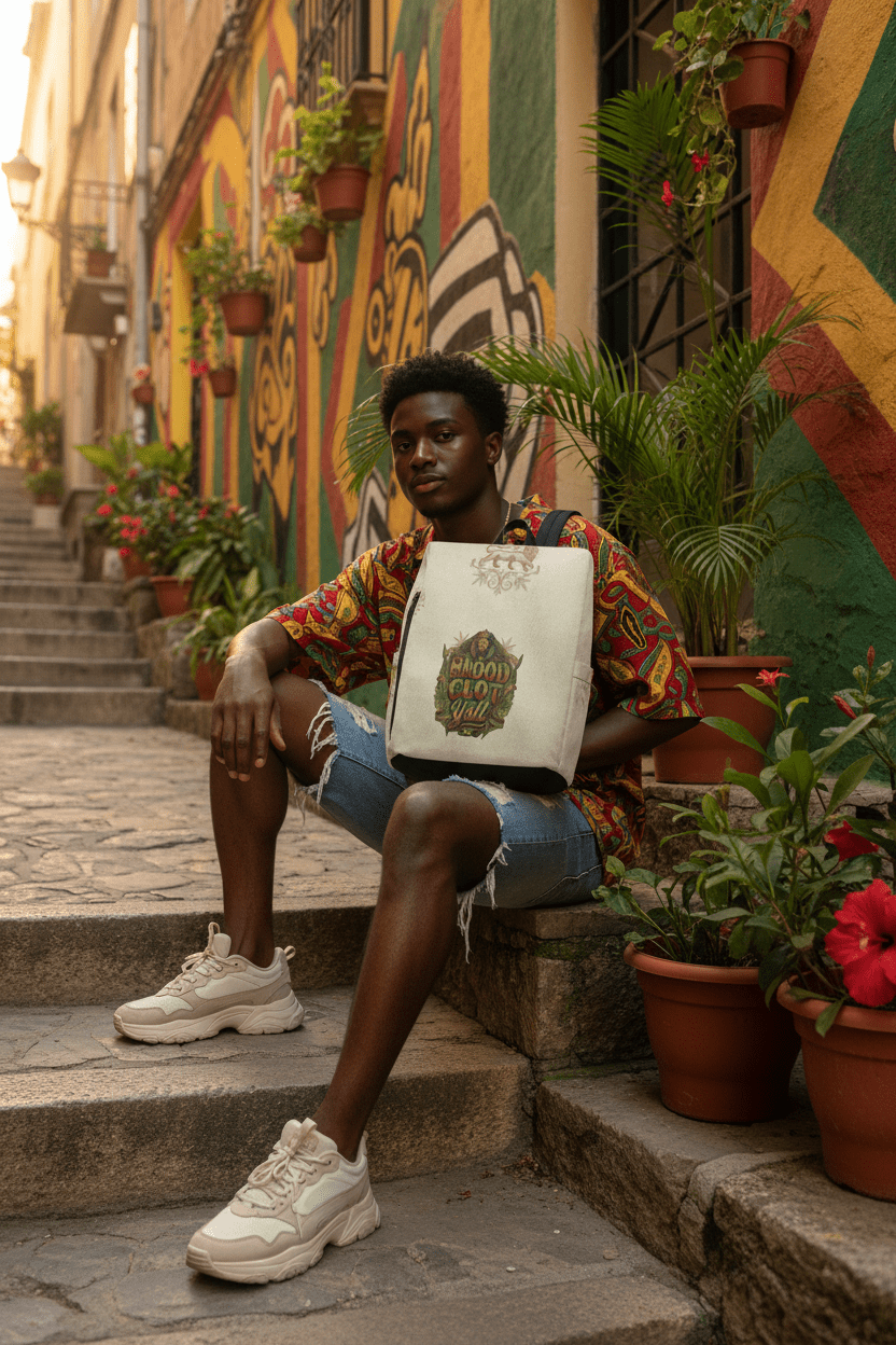 Blood Clot Y’all – Jamaican Street Culture BackpackEmber Spirit Apparel
