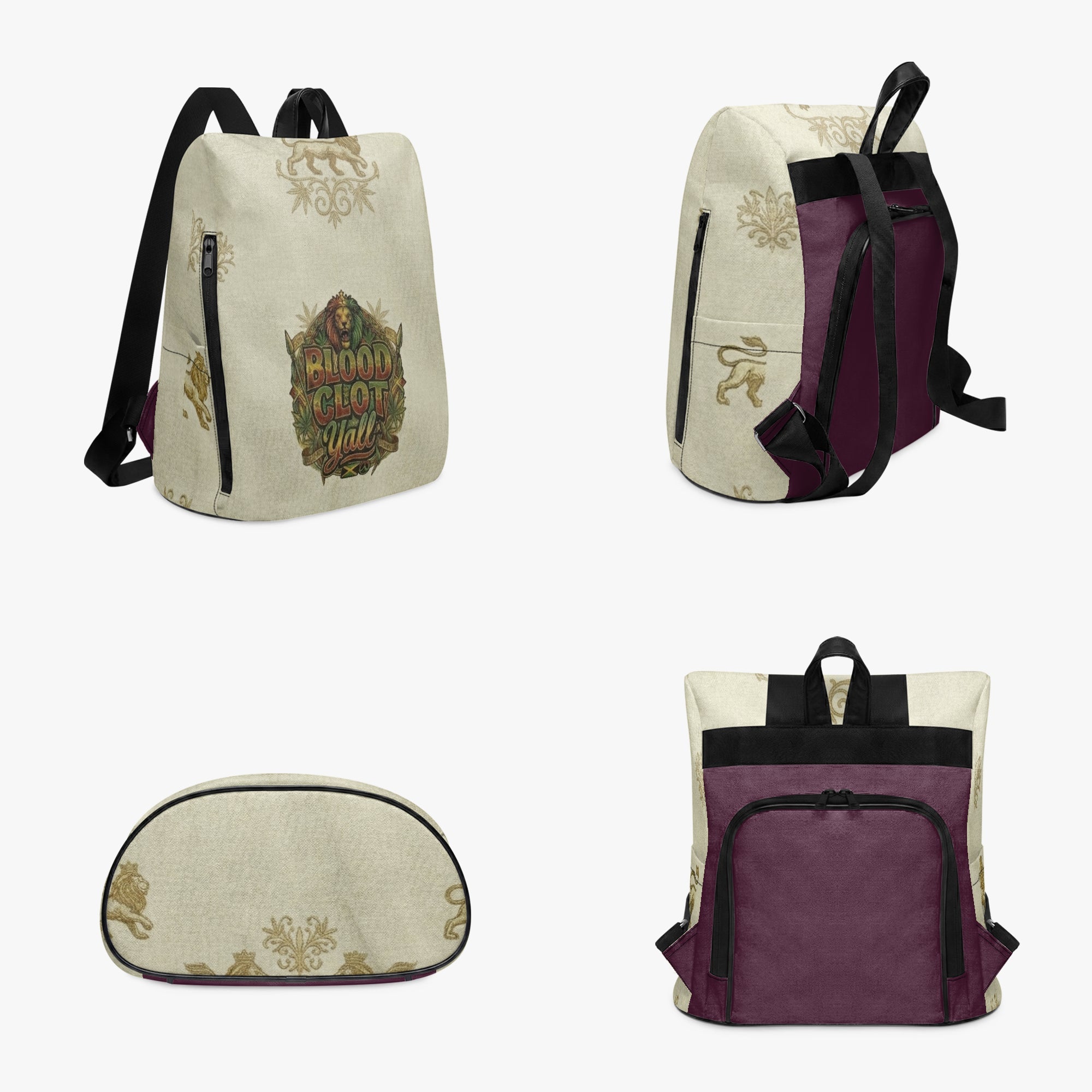 Blood Clot Y’all – Jamaican Street Culture BackpackEmber Spirit Apparel