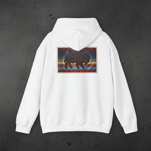 Buffalo 7 Grandfather Teachings Hoodie – Indigenous Respect Teaching SweatshirtEmber Spirit Apparel