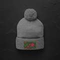 Capybara Pom - Pom Knit Cap (Embroidered)Ember Spirit Apparel