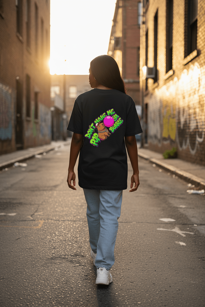 Capybara Pop Your Bubble T-Shirt – Cute Funny Unisex Graphic TeeEmber Spirit Apparel