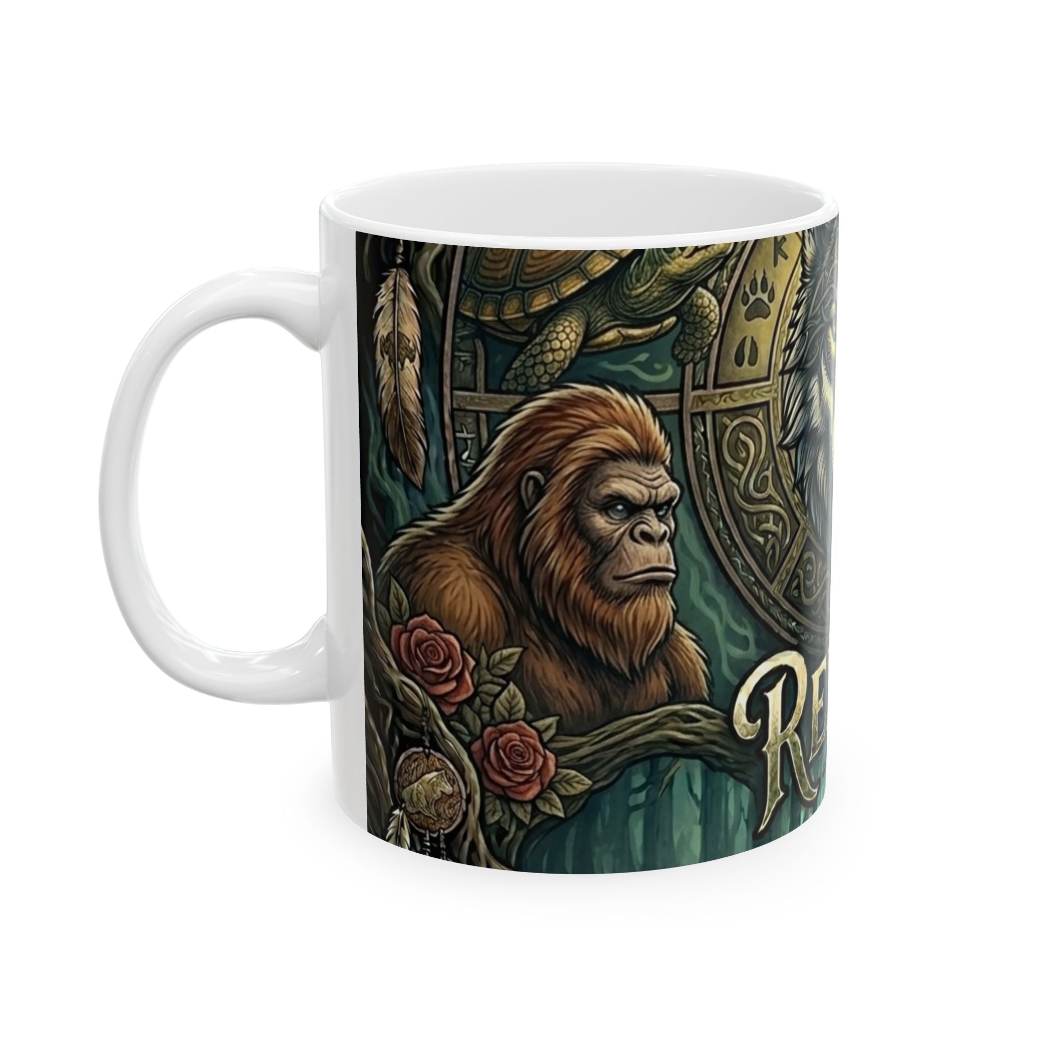 Redway Wolf Ceramic Mug, (11oz, 15oz)Ember Spirit Apparel