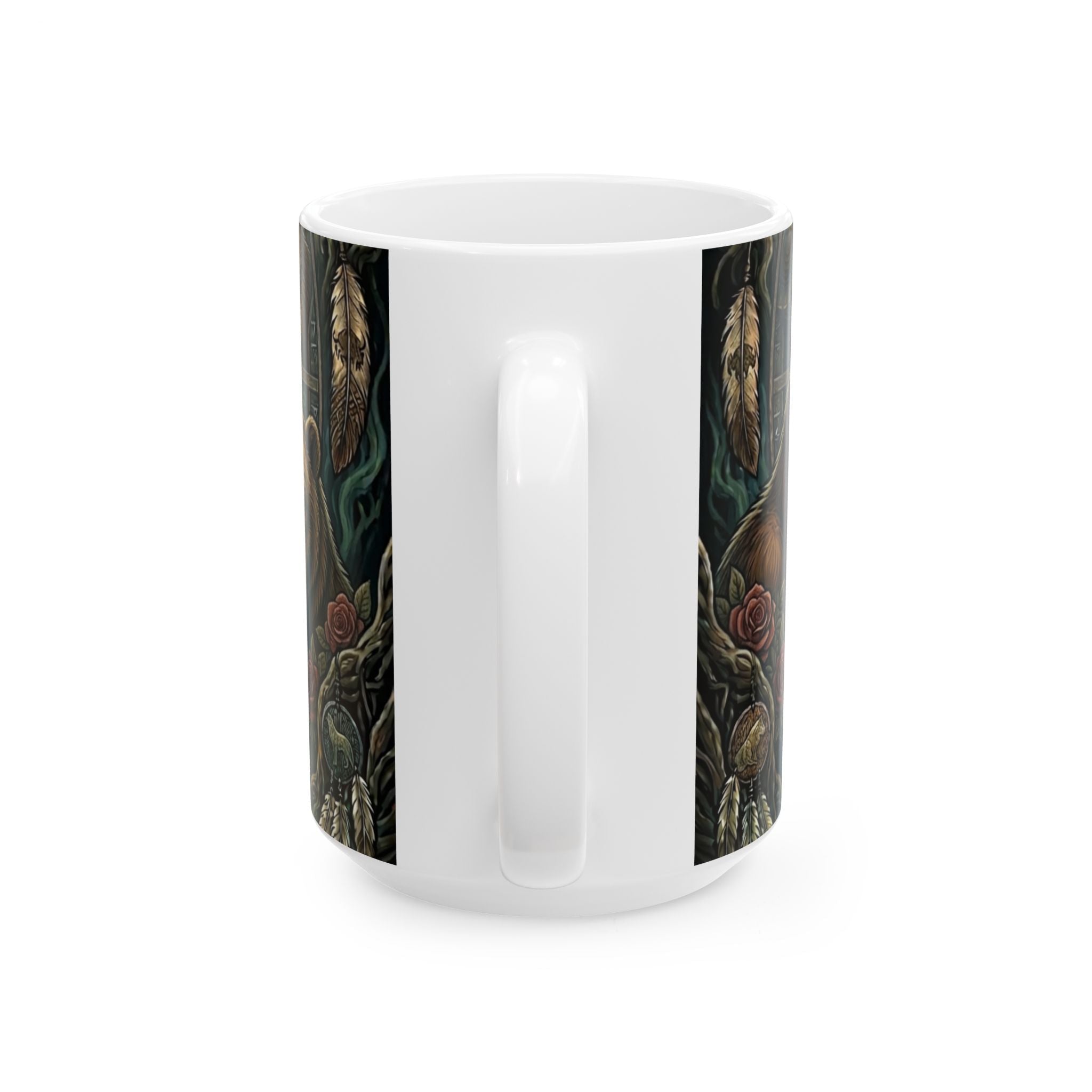 Redway Wolf Ceramic Mug, (11oz, 15oz)Ember Spirit Apparel