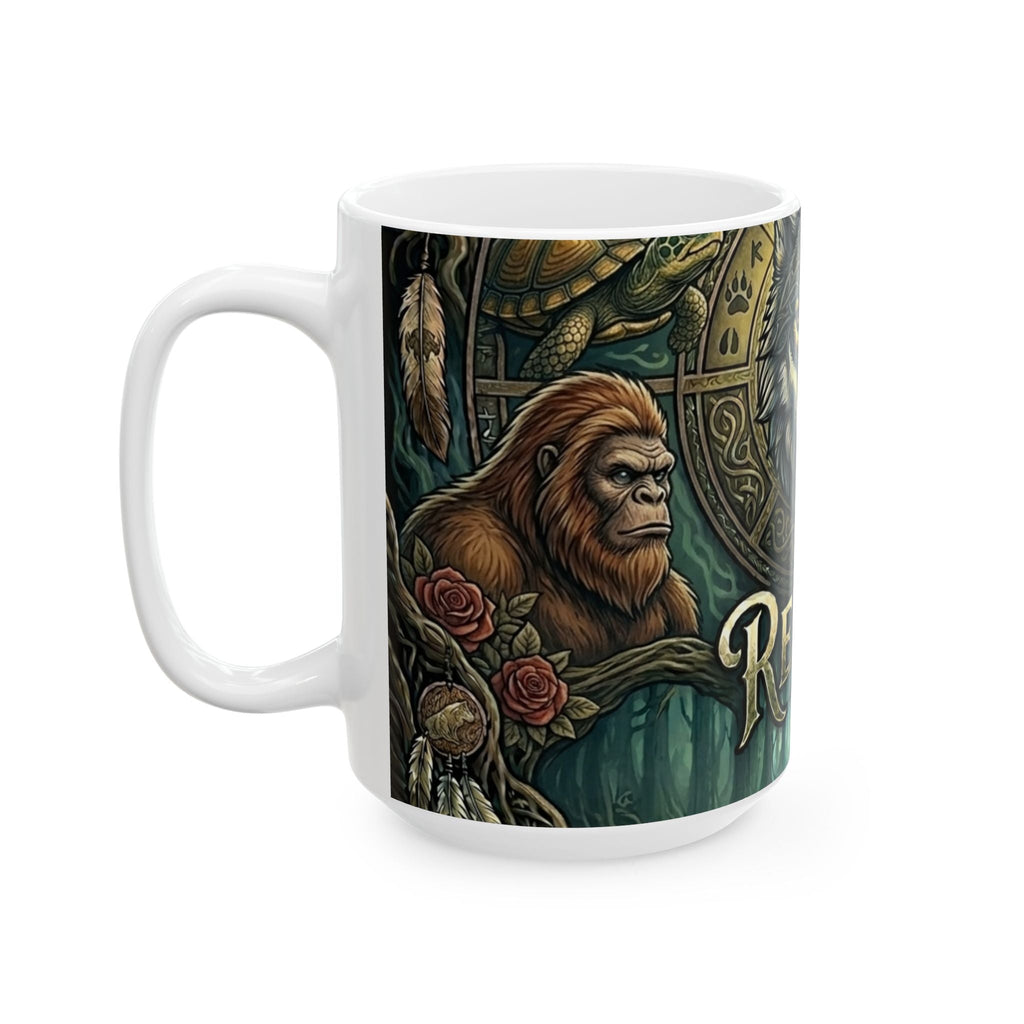 Redway Wolf Ceramic Mug, (11oz, 15oz)Ember Spirit Apparel
