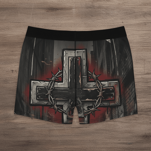 Christian Cross Boxer Briefs — John 3:16 Scripture PrintEmber Spirit Apparel