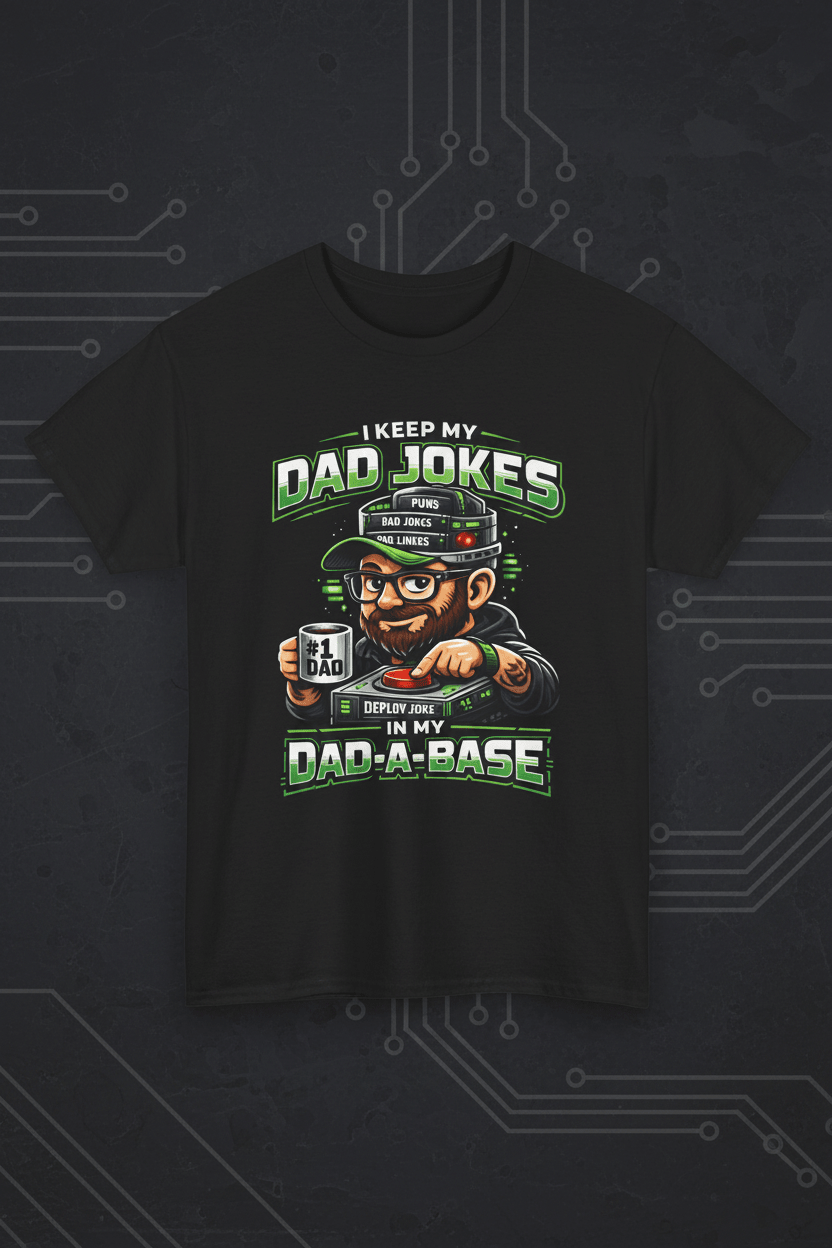 Dad Jokes Tee — "I Keep My Dad Jokes Deeply Rooted In My Dad - a - Base" Funny Father's Day T-ShirtEmber Spirit Apparel