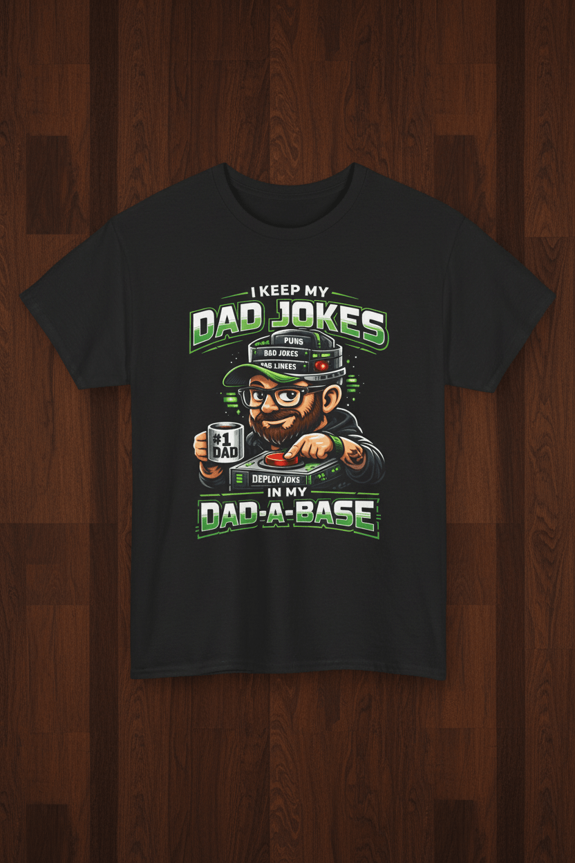 Dad Jokes Tee — "I Keep My Dad Jokes Deeply Rooted In My Dad - a - Base" Funny Father's Day T-ShirtEmber Spirit Apparel