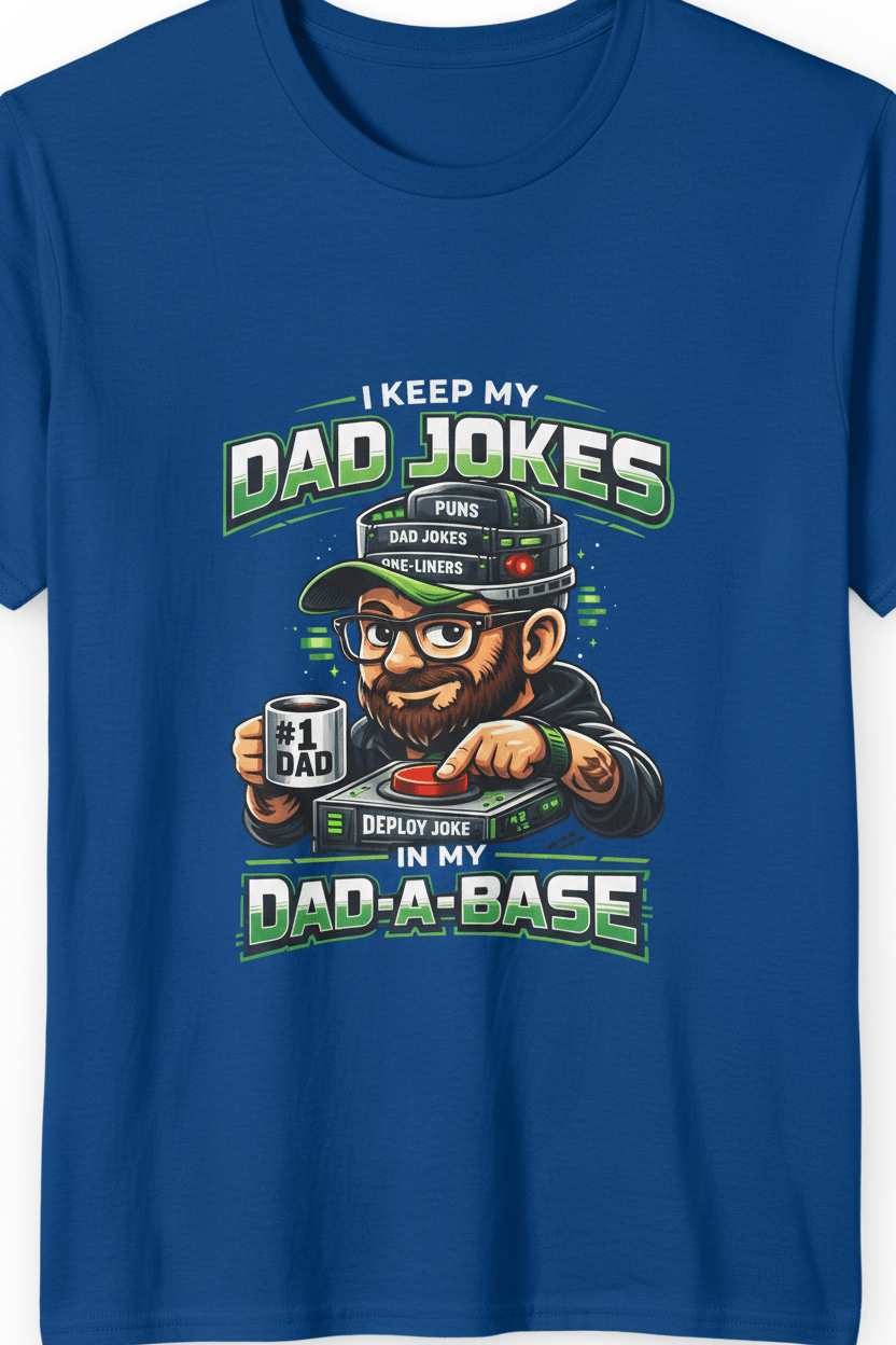 Dad Jokes Tee — "I Keep My Dad Jokes Deeply Rooted In My Dad - a - Base" Funny Father's Day T-ShirtEmber Spirit Apparel