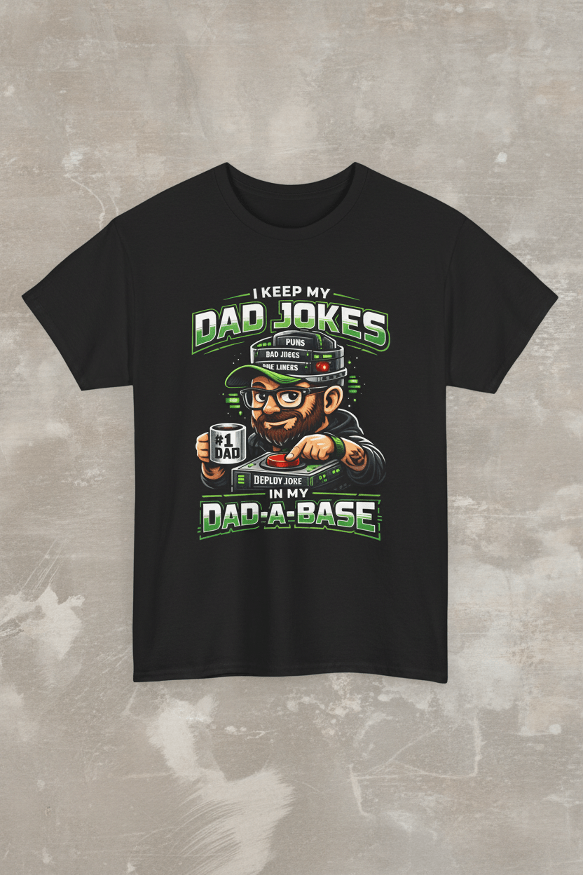 Dad Jokes Tee — "I Keep My Dad Jokes Deeply Rooted In My Dad - a - Base" Funny Father's Day T-ShirtEmber Spirit Apparel