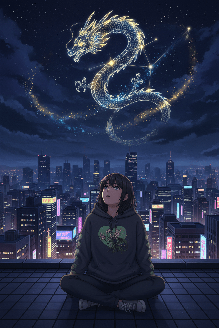 Dragon Luck Hoodie — Magical Chinese Anime Inspired Dragon DesignEmber Spirit Apparel