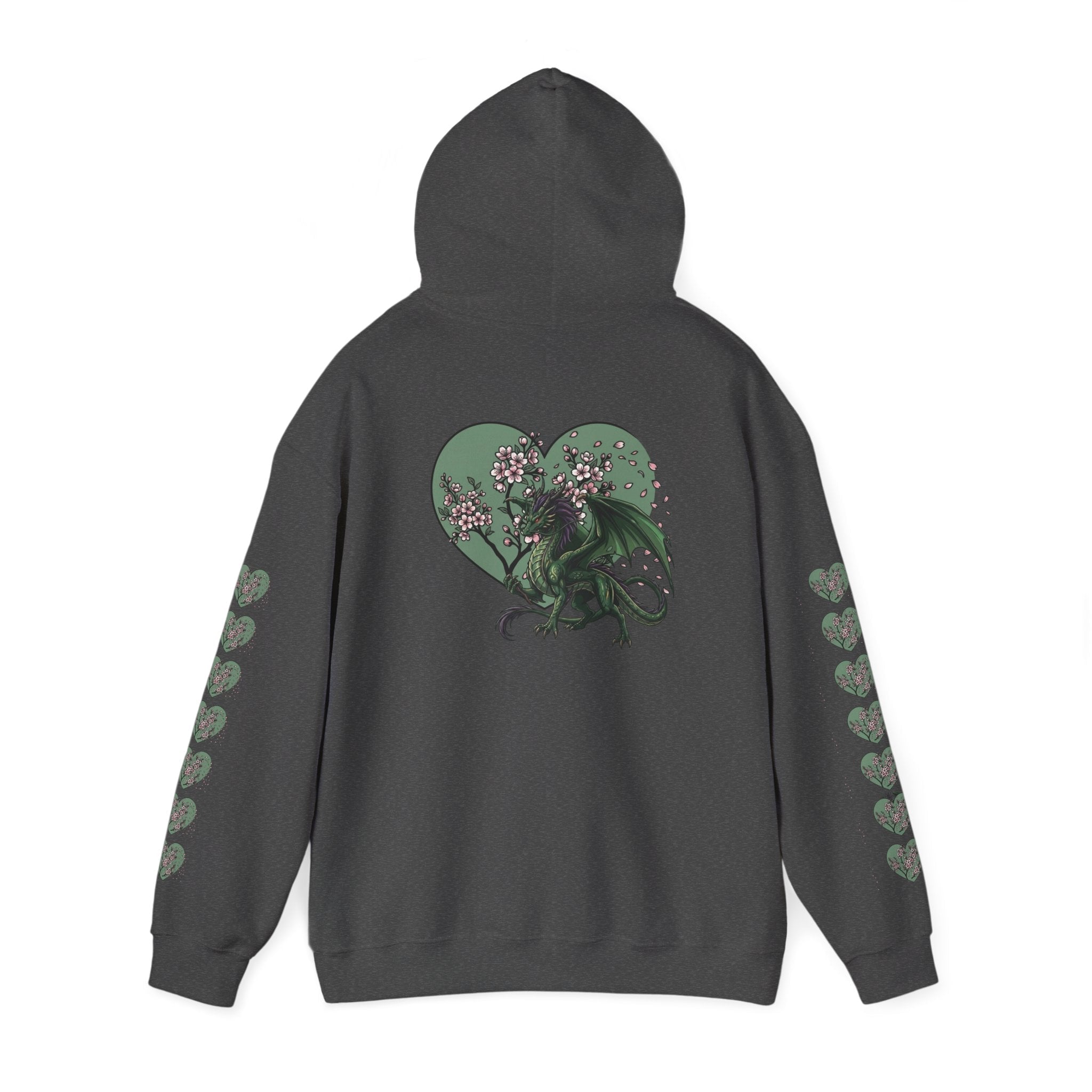 Dragon Luck Hoodie hood detail – drawstring double-lined anime dragon hoodie
