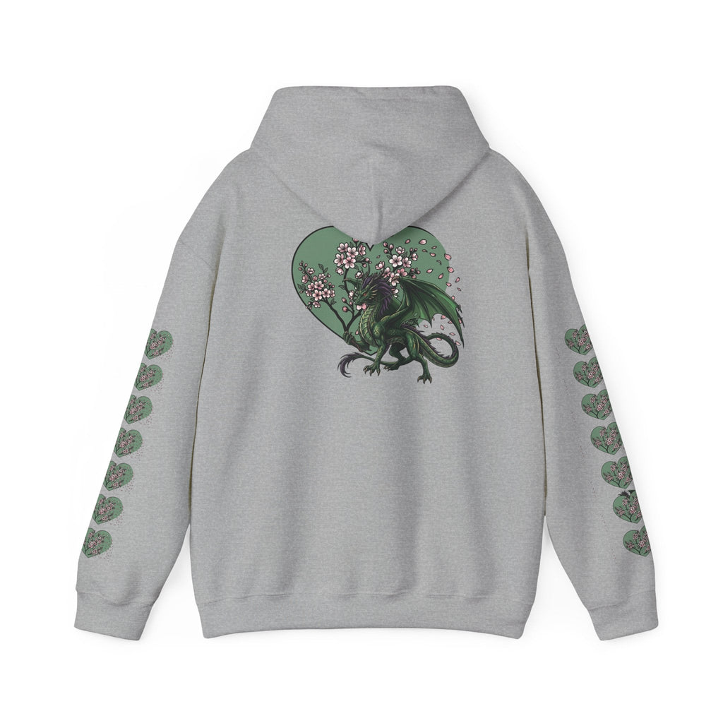 Dragon Luck Hoodie side view – Chinese anime inspired dragon lucky hoodie