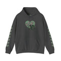 Dragon Luck Hoodie back view – bold dragon motif streetwear hoodie Ember Spirit Apparel