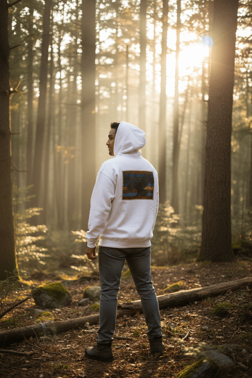 Eagle 7 Grandfather Teachings Hoodie – Indigenous Love Teaching SweatshirtEmber Spirit Apparel