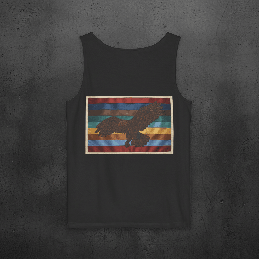 Eagle Love Retro Tank — Vintage Graphic Garment - Dyed TankEmber Spirit Apparel