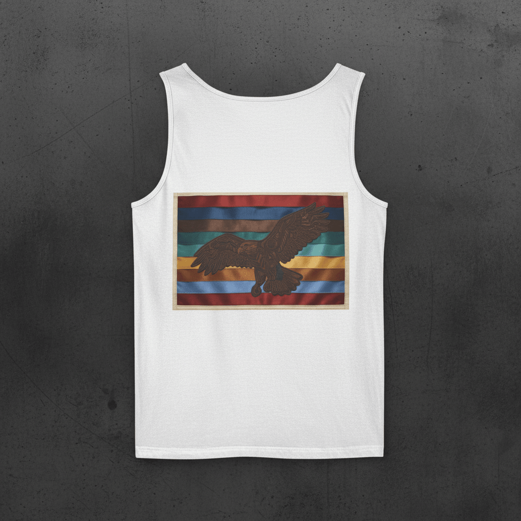 Eagle Love Retro Tank — Vintage Graphic Garment - Dyed TankEmber Spirit Apparel