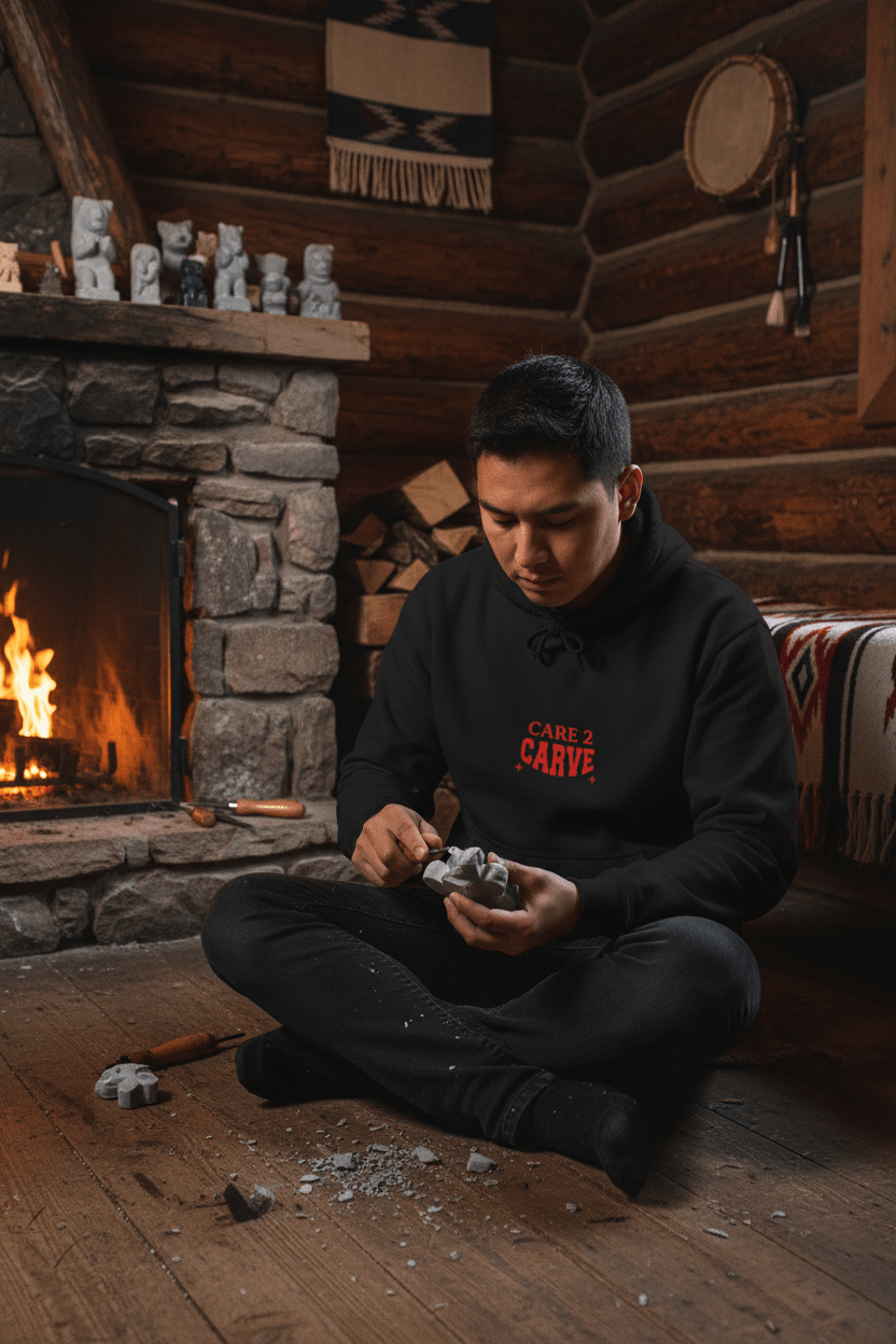 Ed's Inspirational Tribute Hoodie — "Care to Carve" Tribute SweatshirtEmber Spirit Apparel