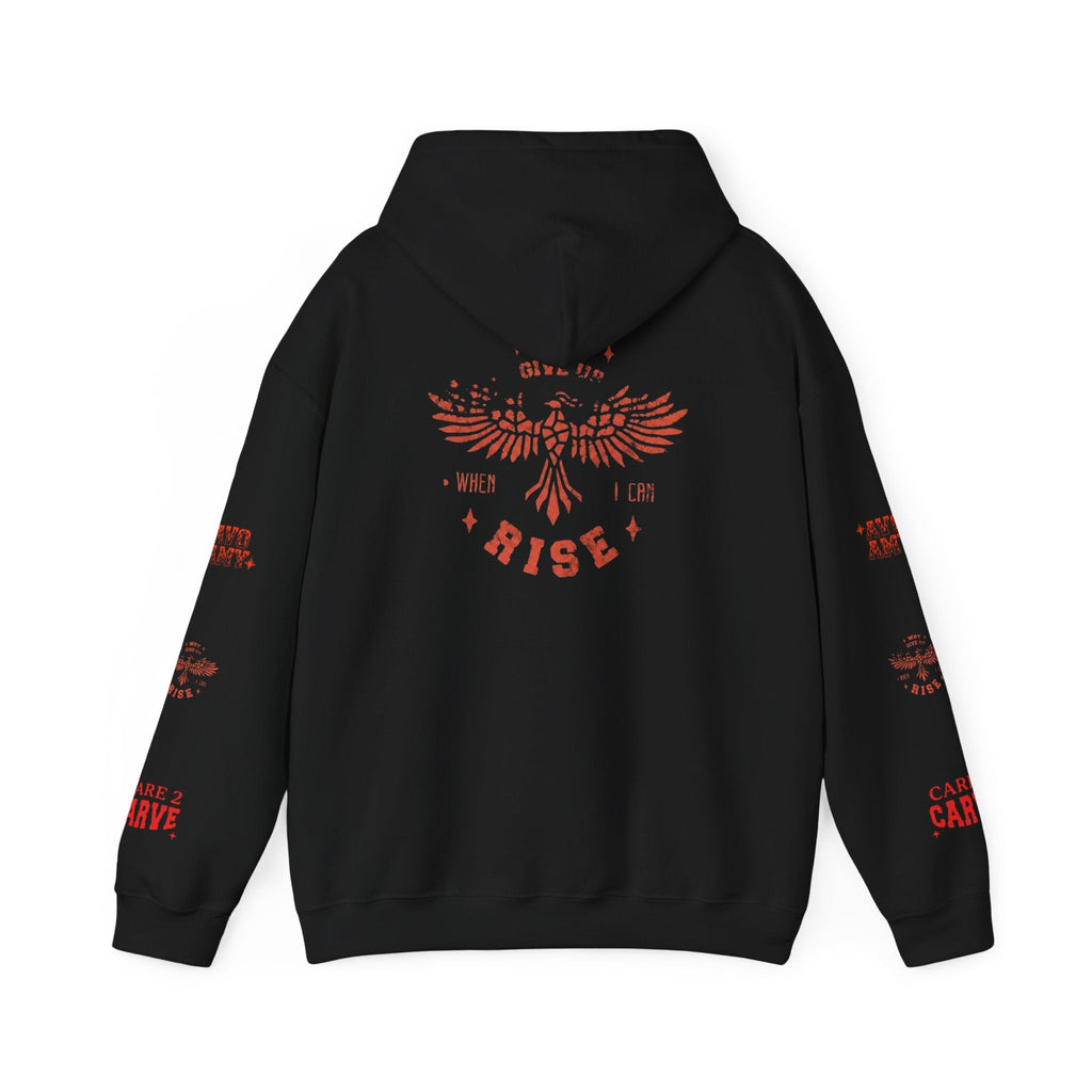 Ed's tribute hoodie back view – soapstone carver memorial streetwear sweatshirt