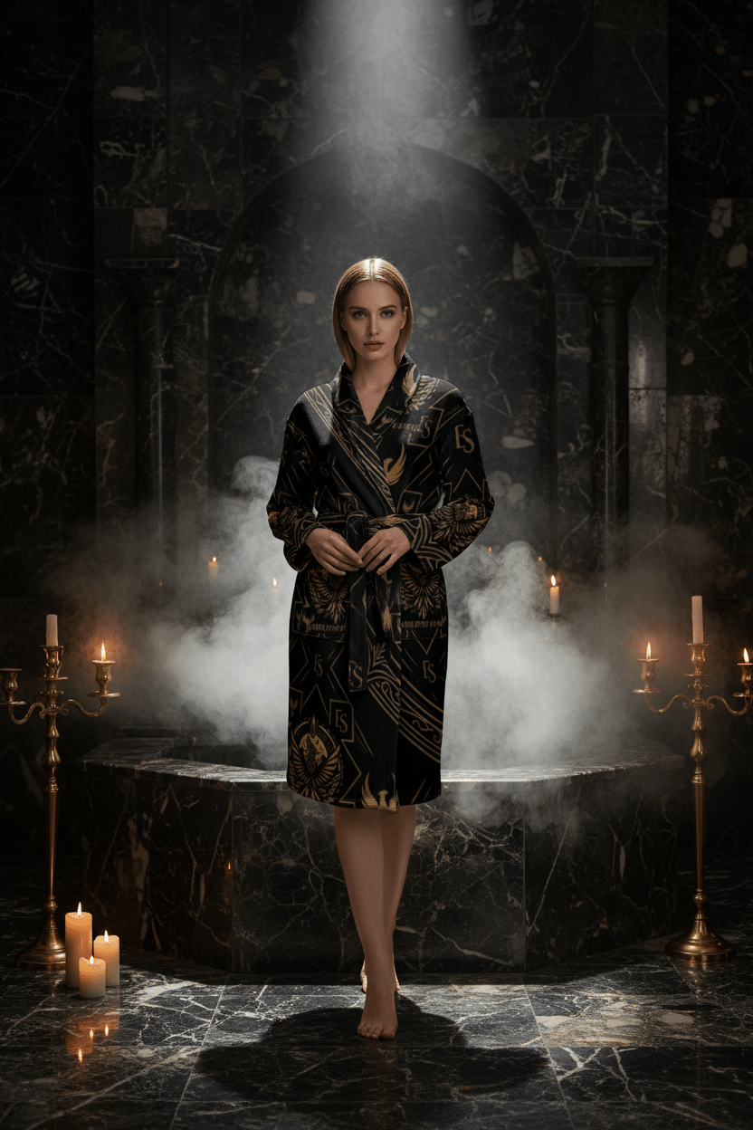 Ember Spirit Appeal- Women's Loose-fitting BathrobeEmber Spirit Apparel