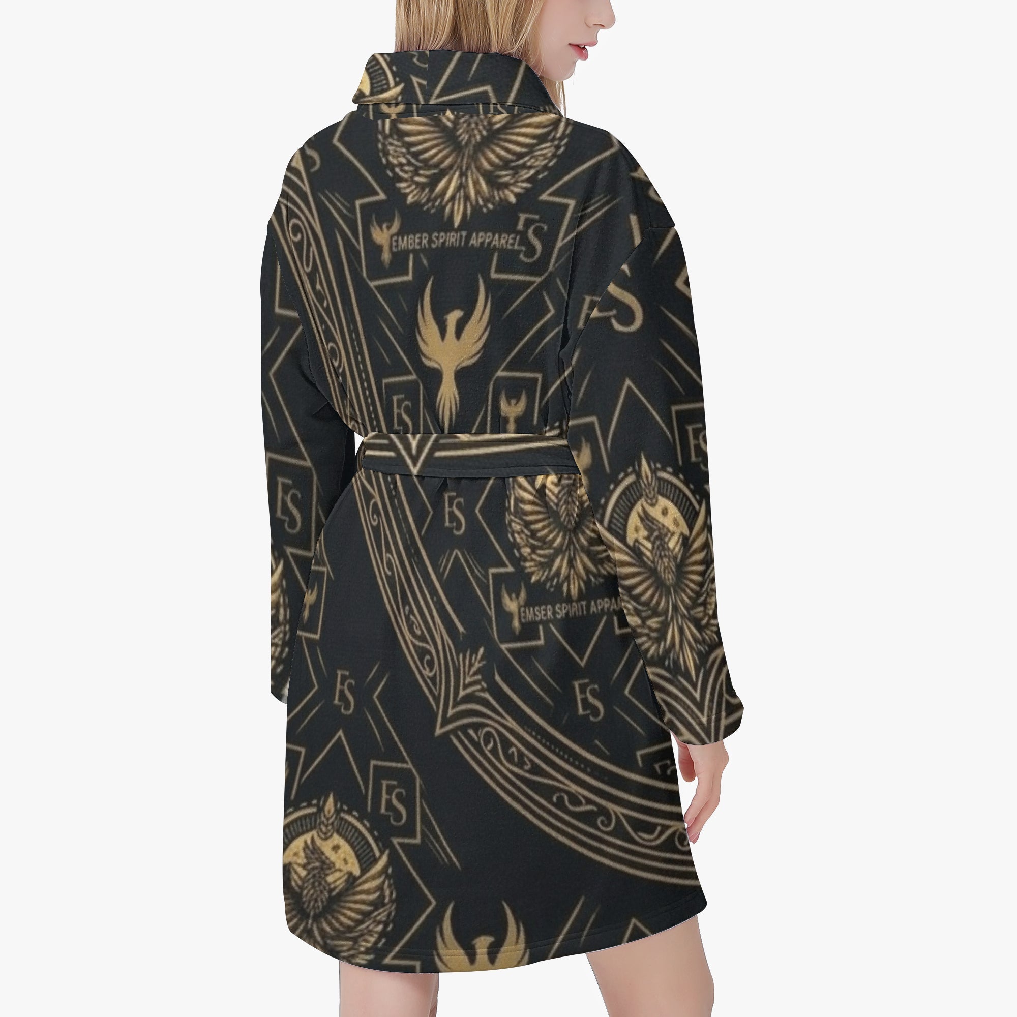 Ember Spirit Appeal- Women's Loose-fitting BathrobeEmber Spirit Apparel