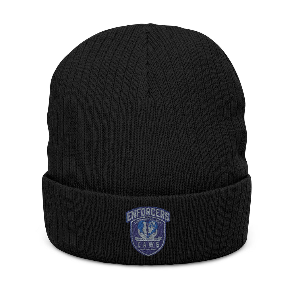 Enforcers Support - Ribbed Knit Beanie (Embroidery)Ember Spirit Apparel