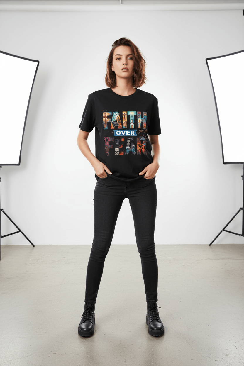 Faith Gives You Strength Tee — Inspirational Christian Graphic T-ShirtEmber Spirit Apparel