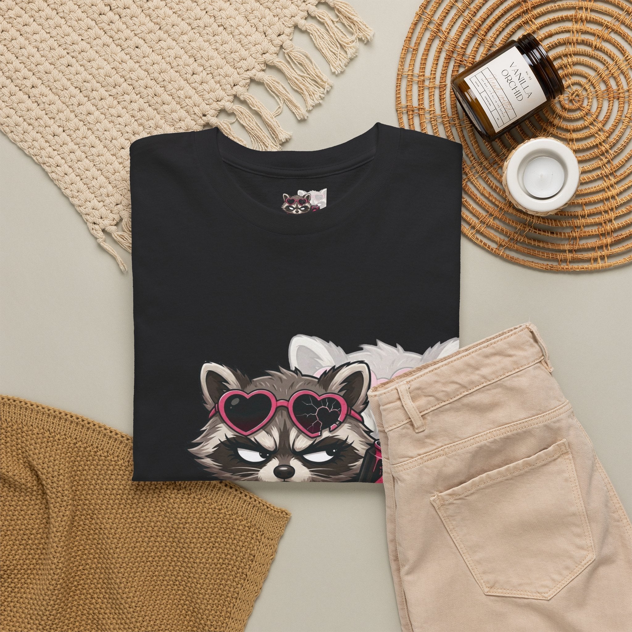 Feral Racoon - Unisex Heavy Cotton TeeEmber Spirit Apparel