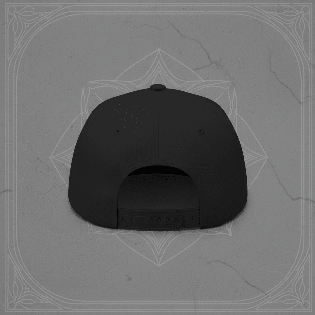 Flat Bill Cap — Embroidered 'Frank'n'Stein' Monster Logo SnapbackEmber Spirit Apparel